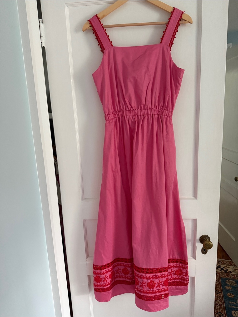 Pink Embroidered Maxi Dress - Brand:
